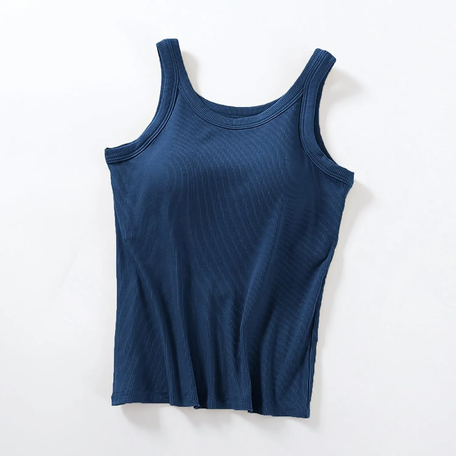 Womens Tank Tops with Built in Bra Modal Padded Camisole Yoga Bra 2025 Racerback Workout Tops Cotton Undershir
