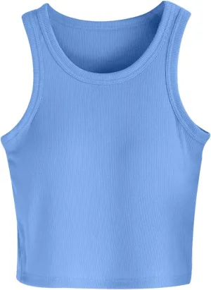 Womens Tops Tank Top with Built in Bra 2025 Summer Spaghetti Strap Sports Camisoles Layering Undershirts Cami Tops
