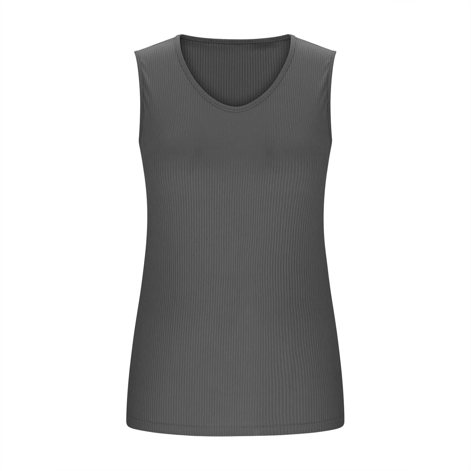 Women's Tops with Built in Bras V Neck Lightweight Workout Tank Tops Casual Basic Crop Undershirts Summer Tanks