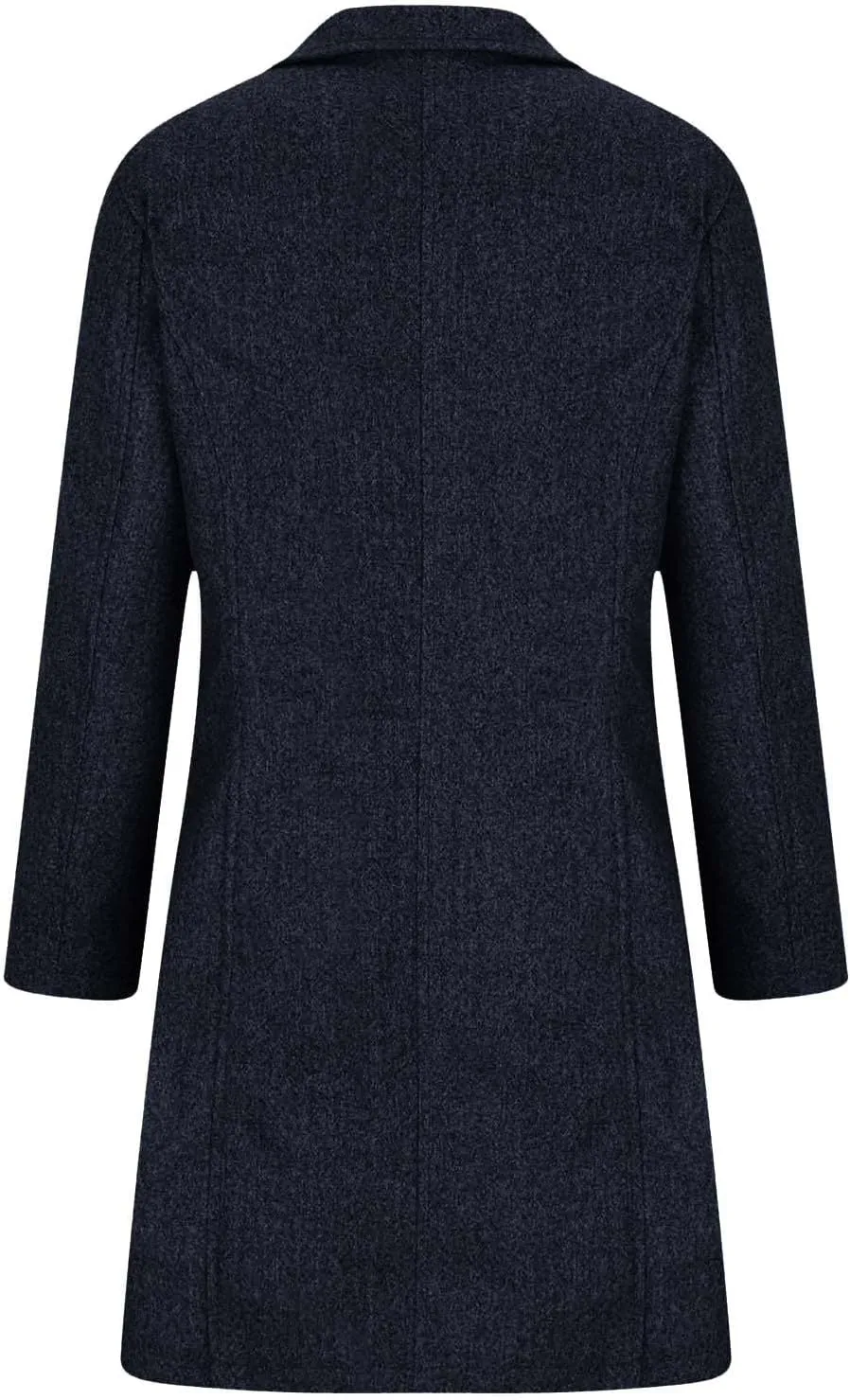 Wool Peacoats for Women 2024 Casual Single Breasted Mid-Length Jackets Coat Fall Winter Lapel Neck Windbreaker Trench Coats